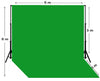 6m W x 6m H Chroma Green Backdrop with a Stand