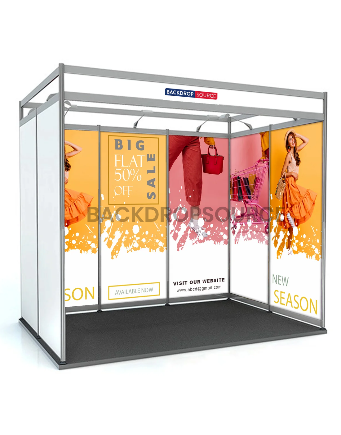 Shell scheme Exhibition Graphics for 4m Wide x 3m Depth Booth