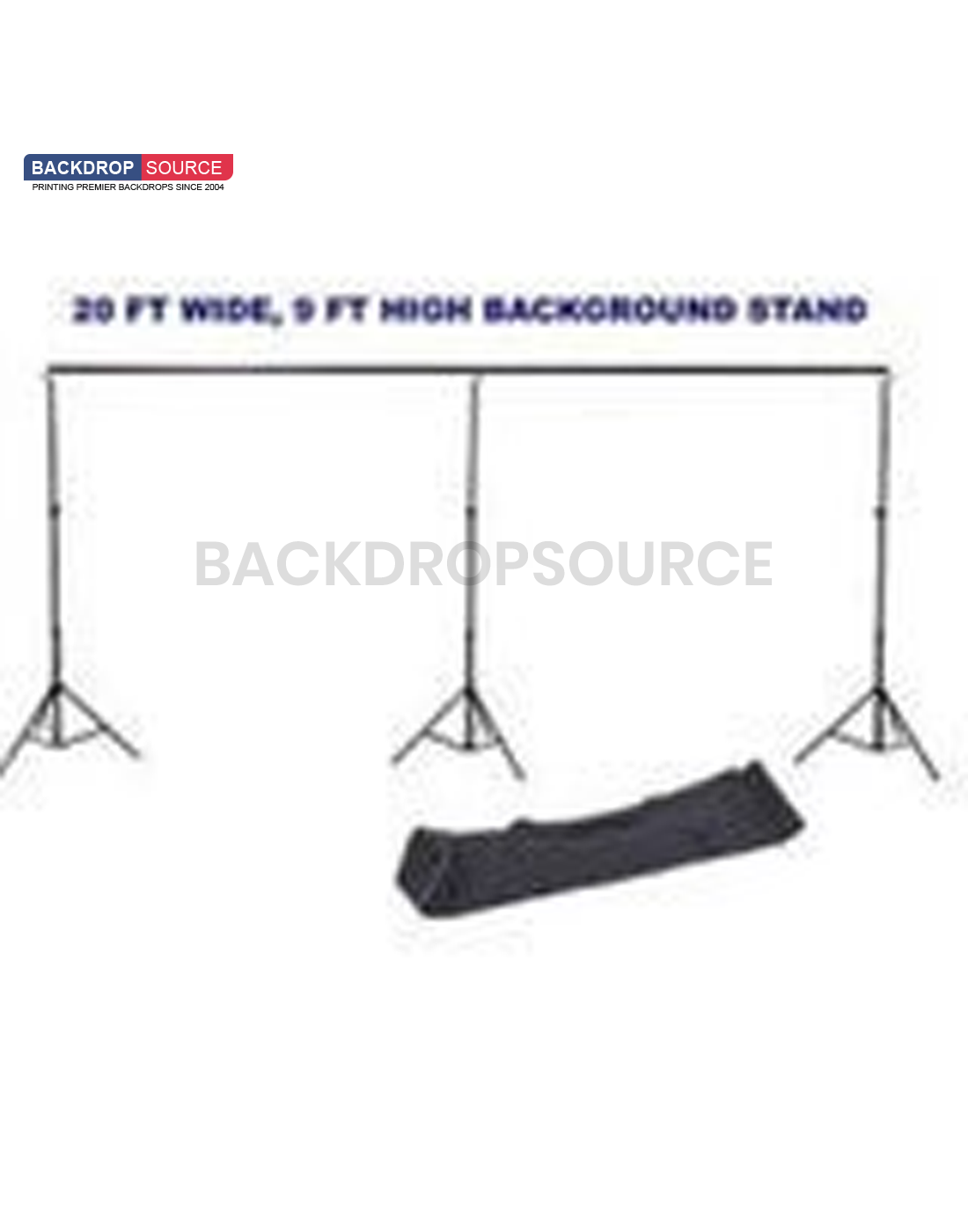 6m W x 6m H Chroma Key Green Photography Backdrop with Backdrop Stand