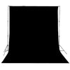 6m W x 6m H Solid White/ Black Backdrop with a Stand