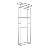 3D Vertical Column with Header