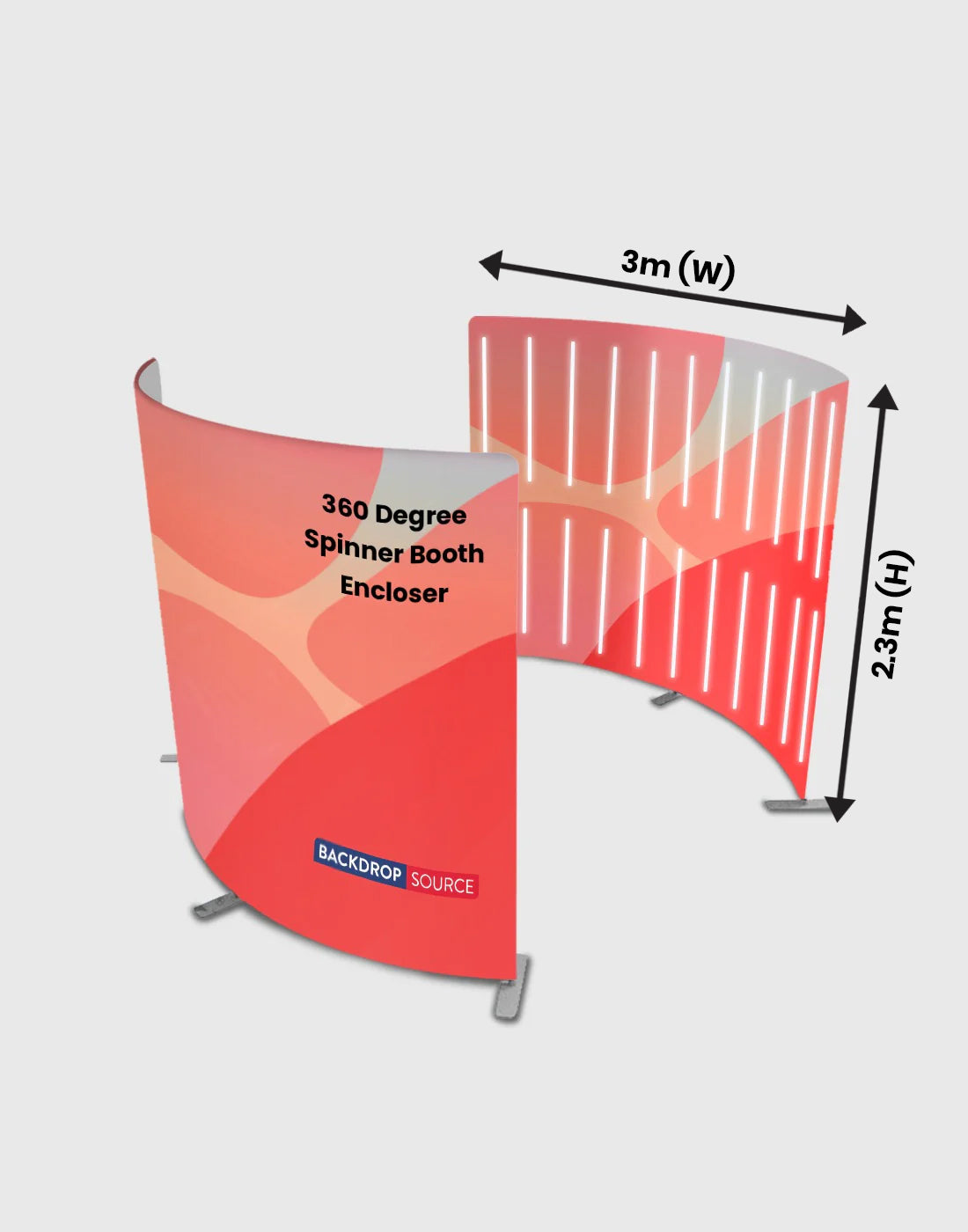 360° spinner booth enclosure