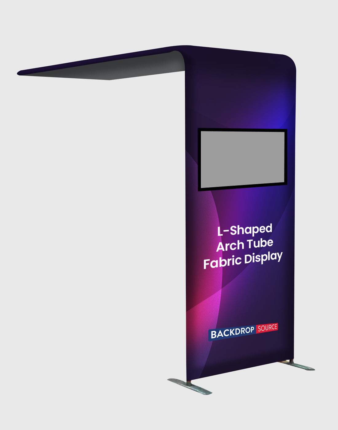 L-Shaped Arch Tube Fabric Display