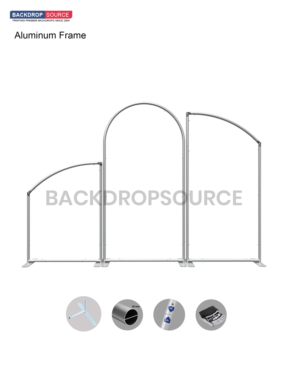 Oblique Party Media Set Backdrop with plinth - Model 2