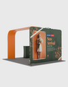 Economy L Arch TV Display Exhibition Kit for 3m Wide Booths