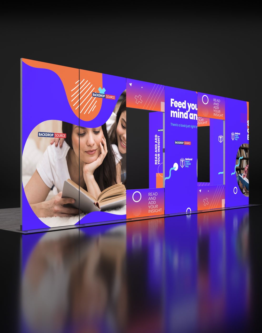 Foldable SEG Backlit Exhibition Display - Model 19