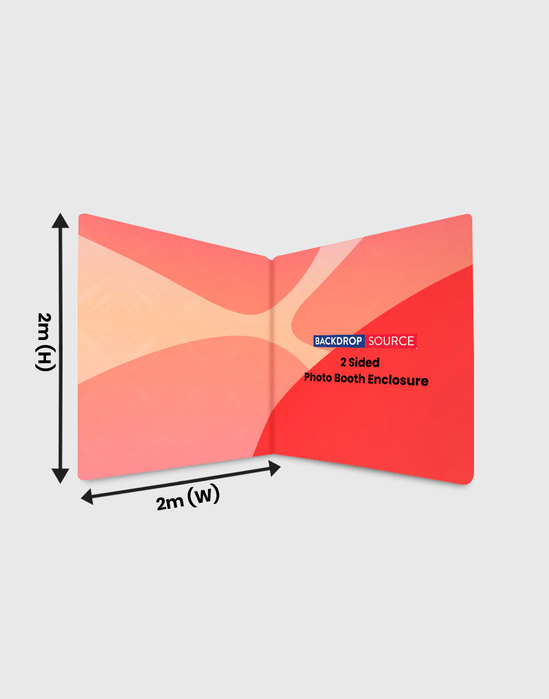 Custom Printed 2 Sided Photo booth Enclosure