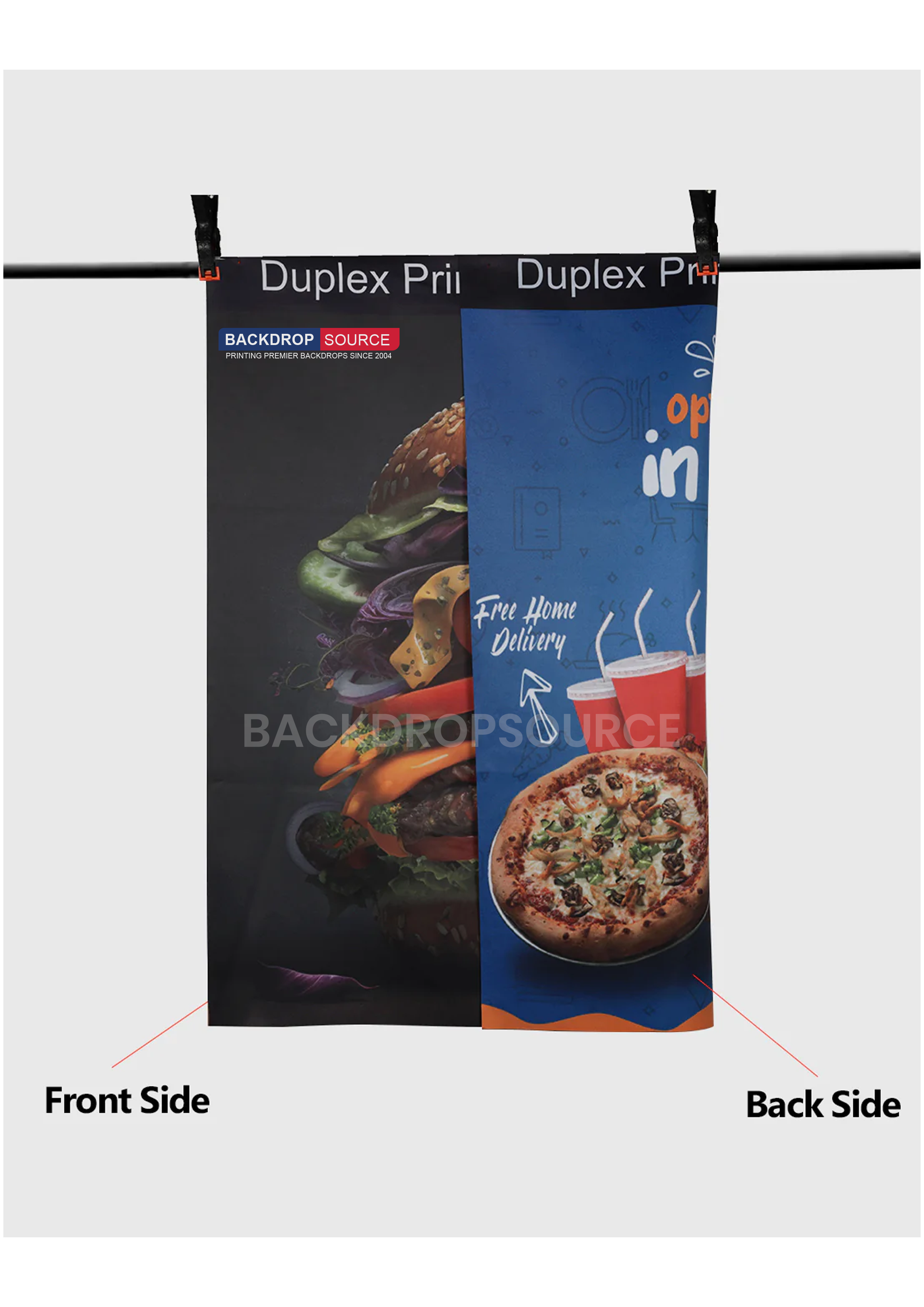 Duplex Blockout Polyester Backdrop (300 GSM)