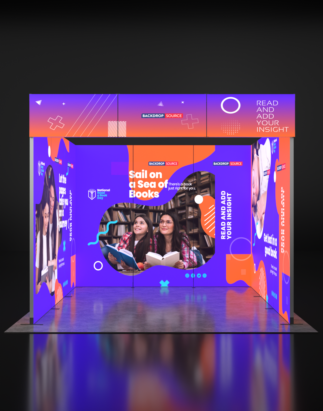 Foldable SEG Backlit Exhibition Display - Model 10