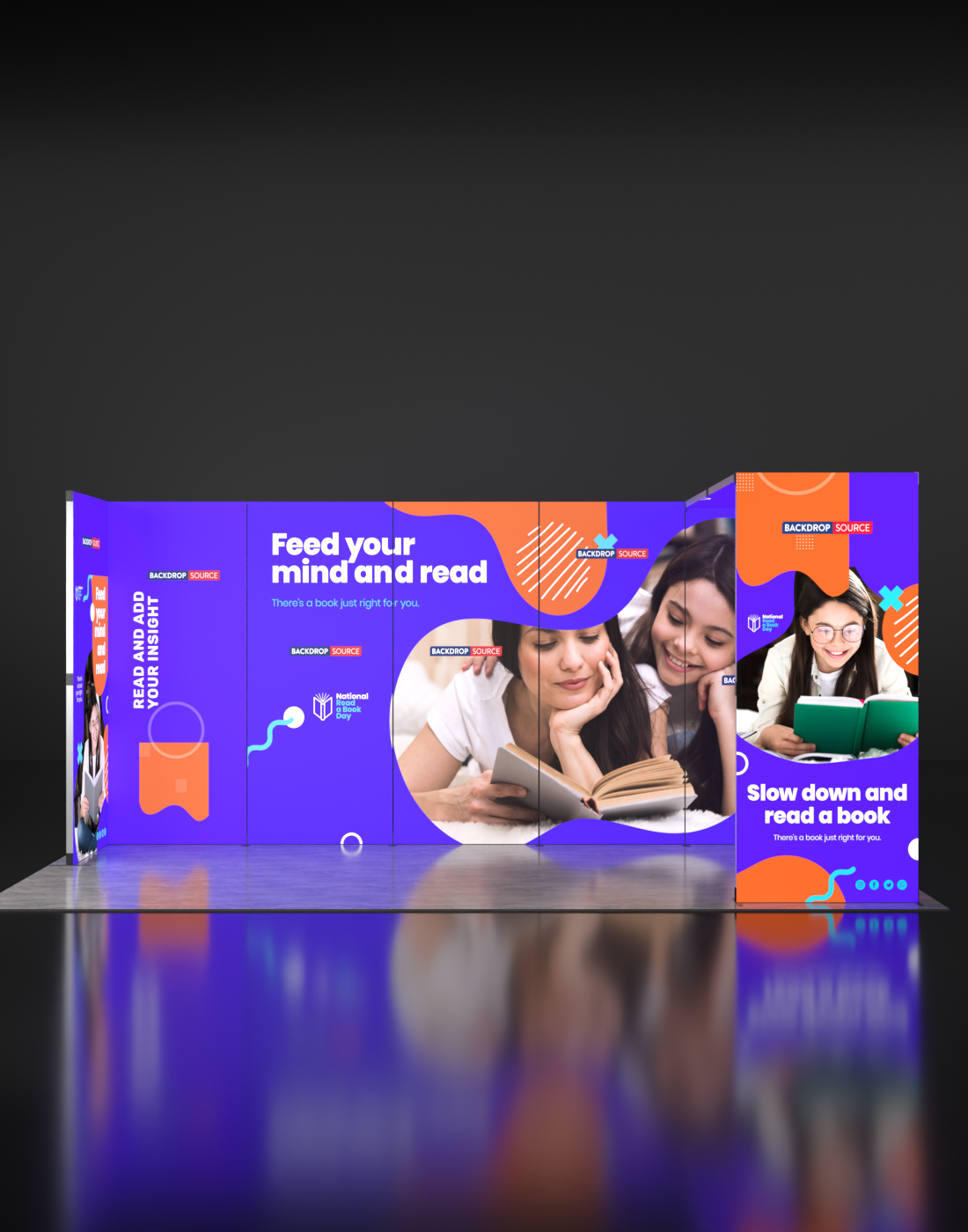 Foldable SEG Backlit Exhibition Display - Model 17