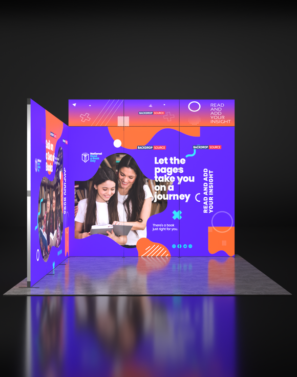 Foldable SEG Backlit Exhibition Display - Model 7