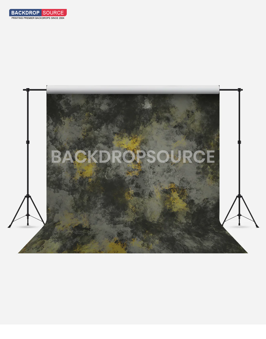 Grungy Green Patch Fashion Wrinkle Resistant Backdrop