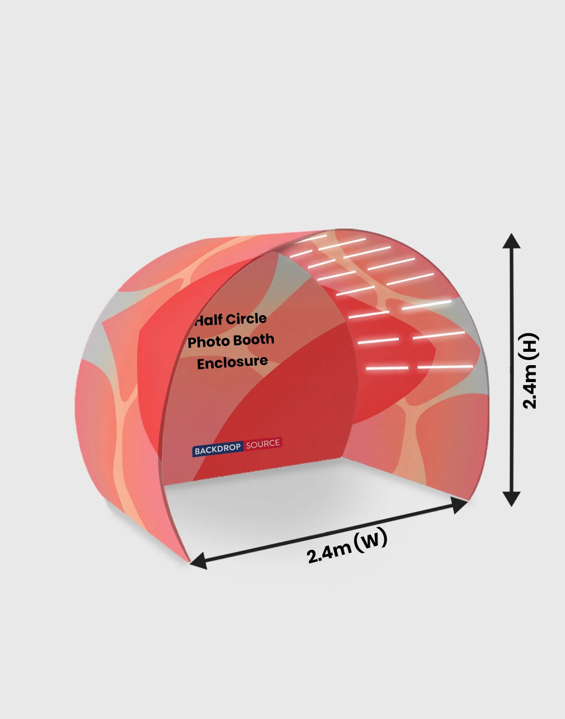 Half Circle Photo booth Enclosure