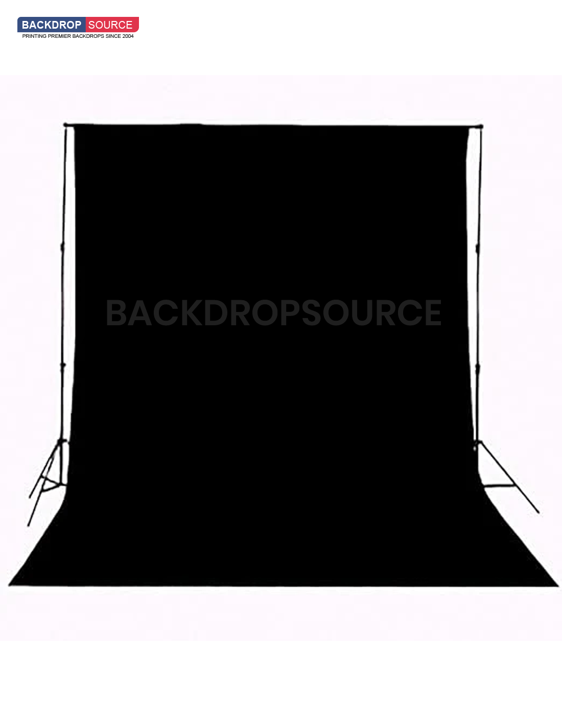 Heavy Duty Pure Muslin Photography Backdrop - Black