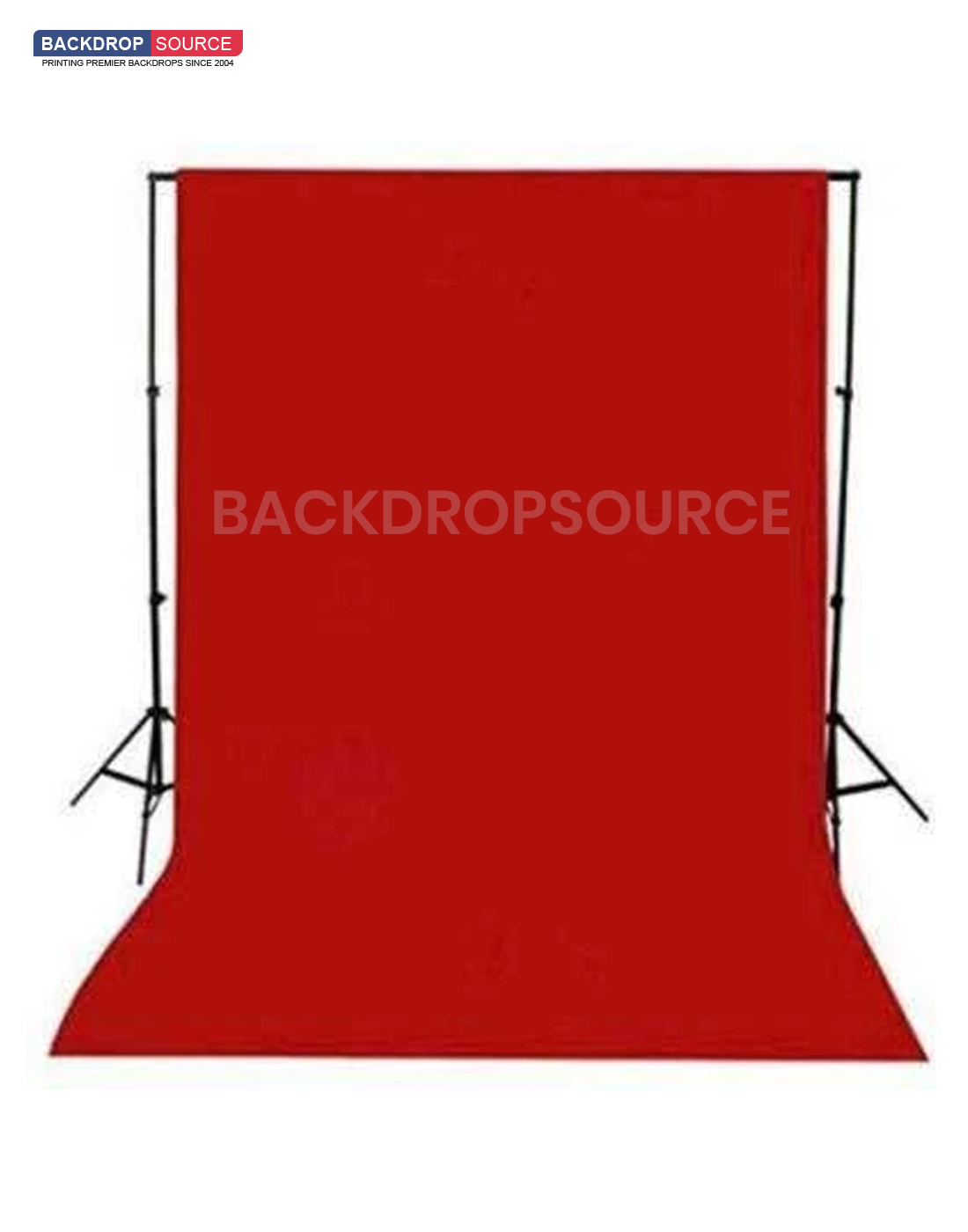 Heavy Duty Pure Muslin Photography Backdrop - Red