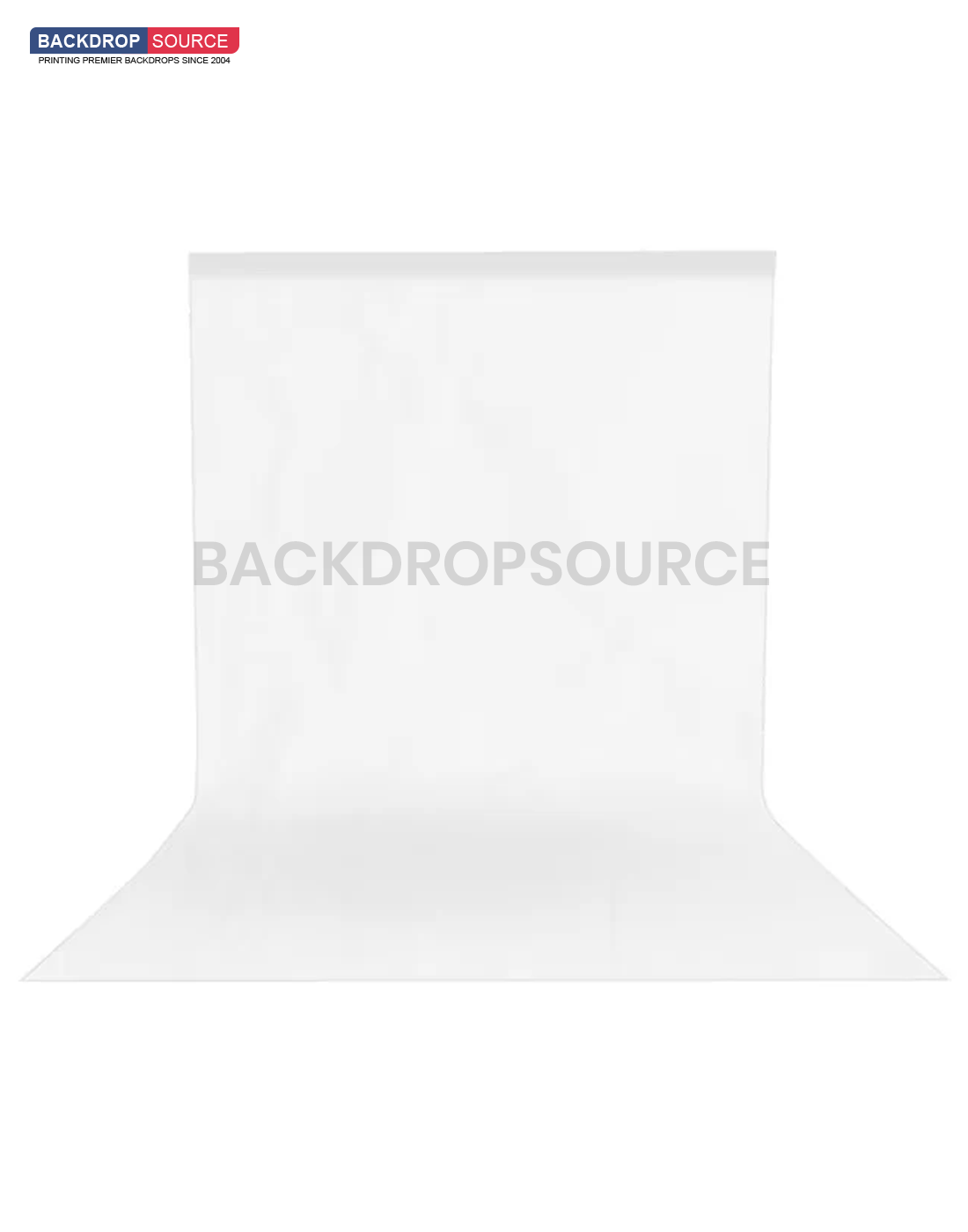 Heavy Duty Pure Muslin Photography Backdrop - Solid White