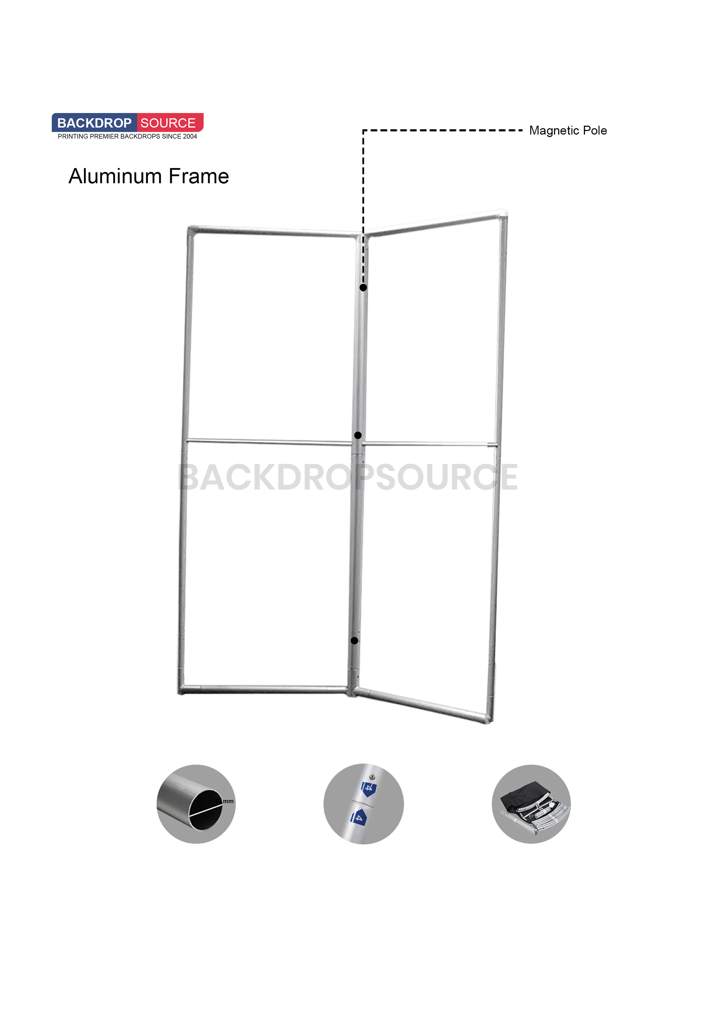 Magnetic Partition Displays - 2 Panel