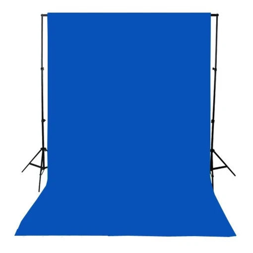 Heavy Duty Pure Muslin Photography Backdrop - Chroma Blue