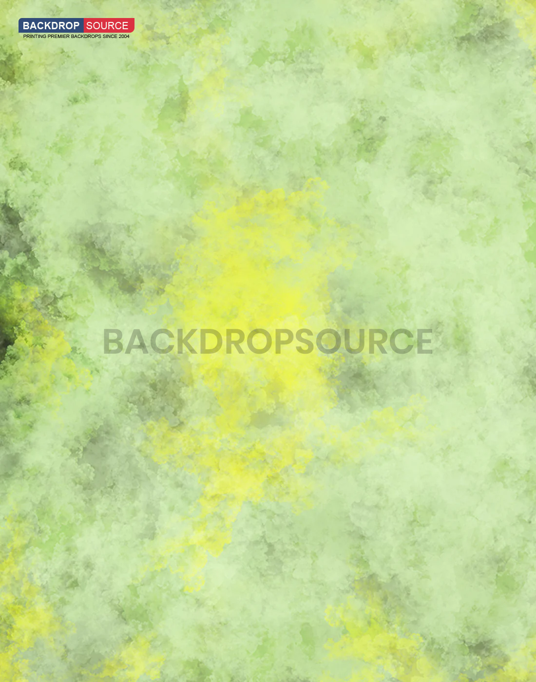 Pale Yellow Green Fashion Wrinkle Resistant Backdrop