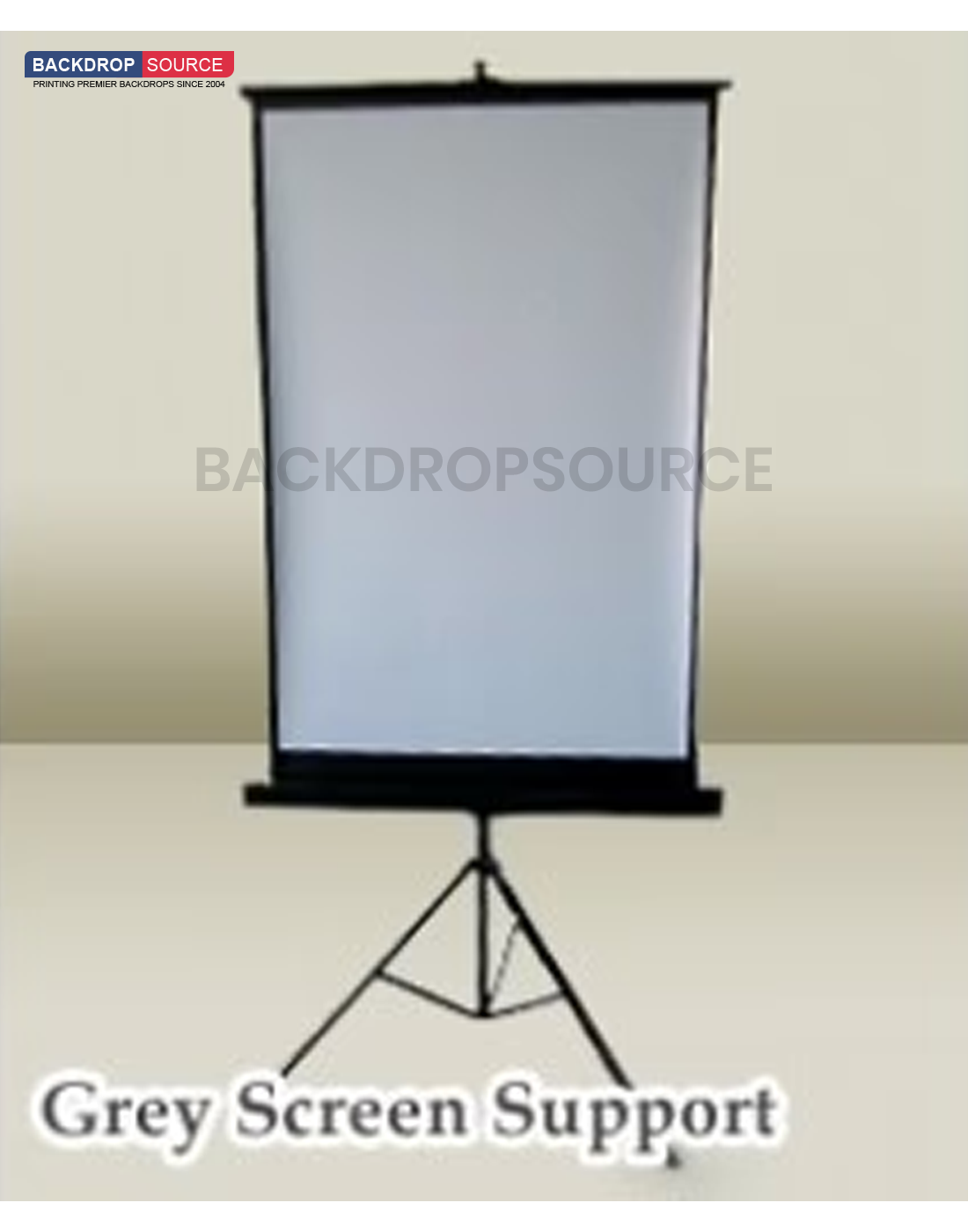 Photography Passport Grey Backdrop With Stand ( Retractable )