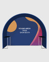 Round Arch Trade Show Booth with Shelf