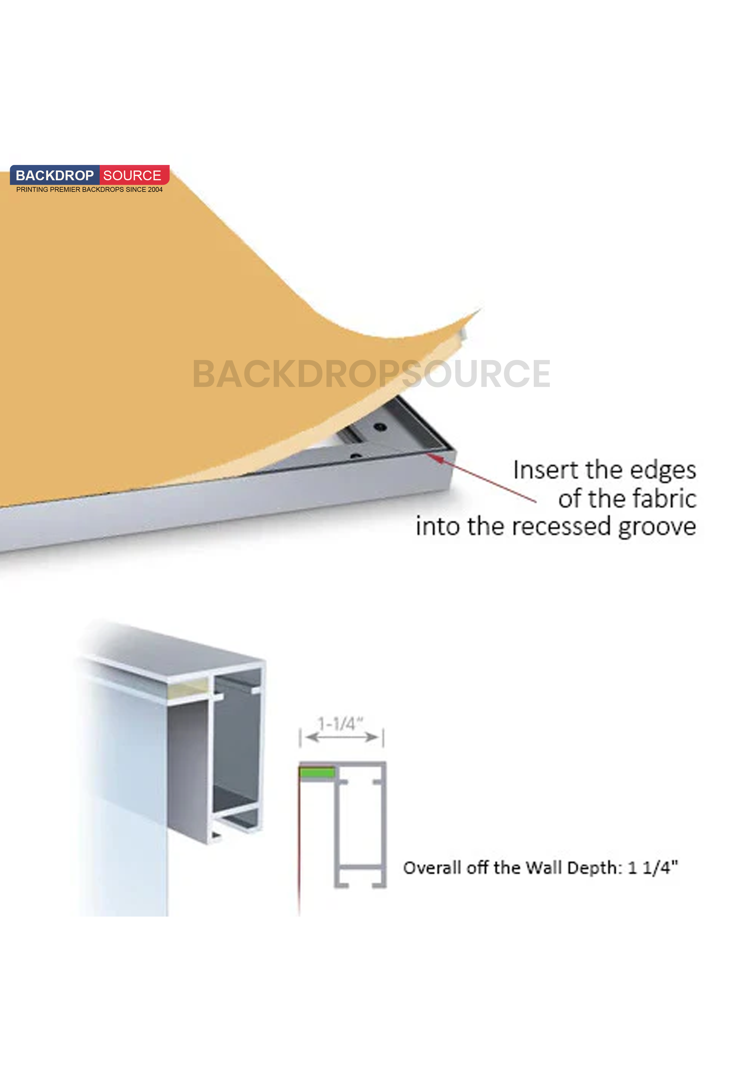 SEG Frameless Fabric LED Light Box Display