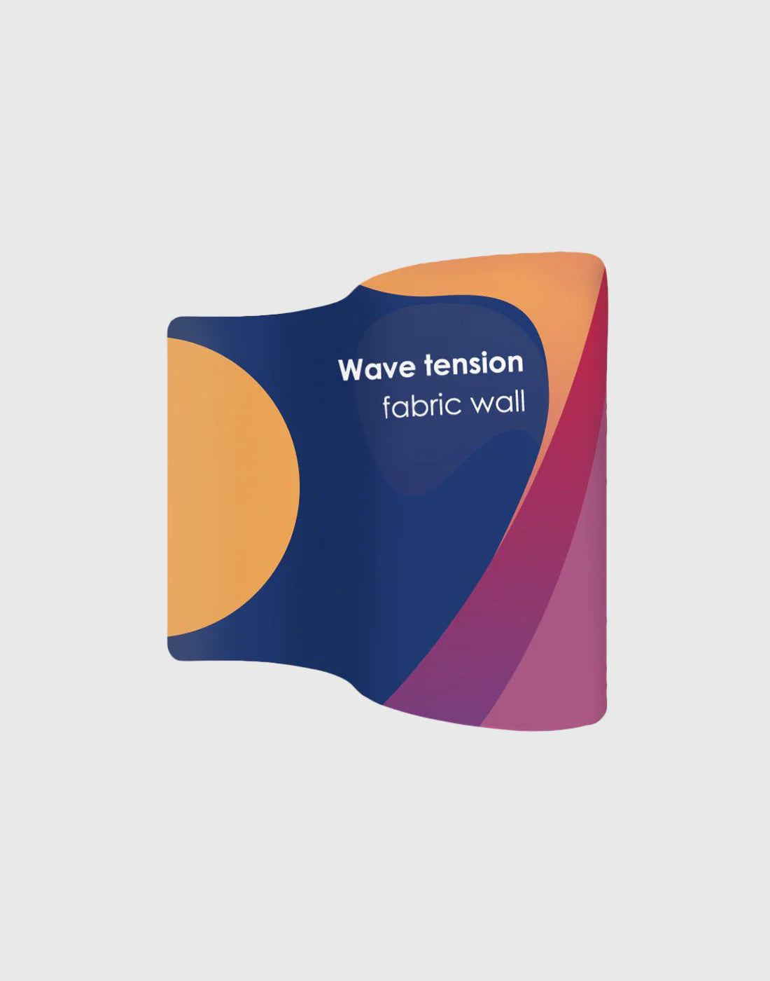 S Shape Wave Tension Fabric Media Wall