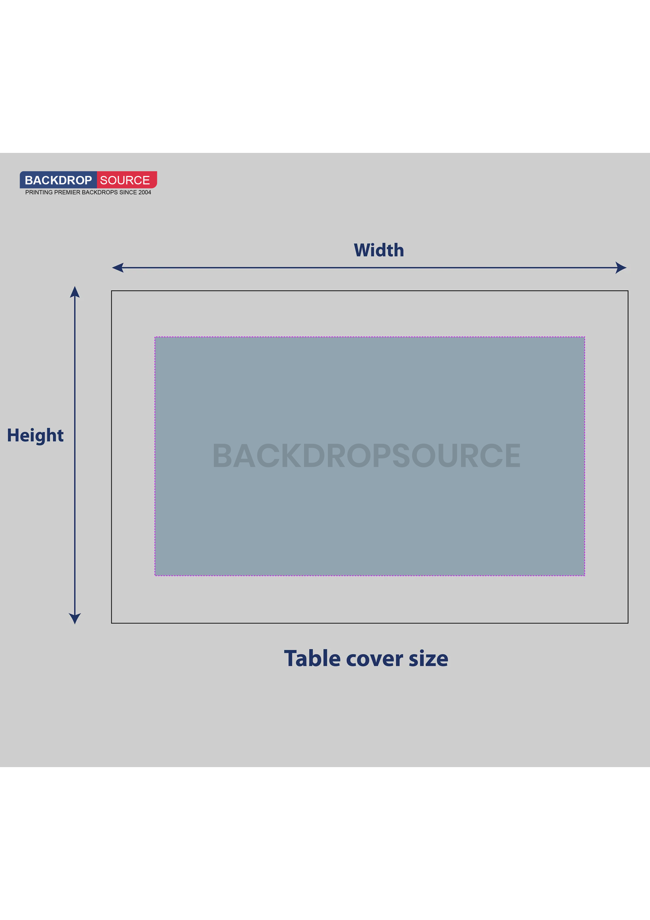 Square Stretch Table Topper