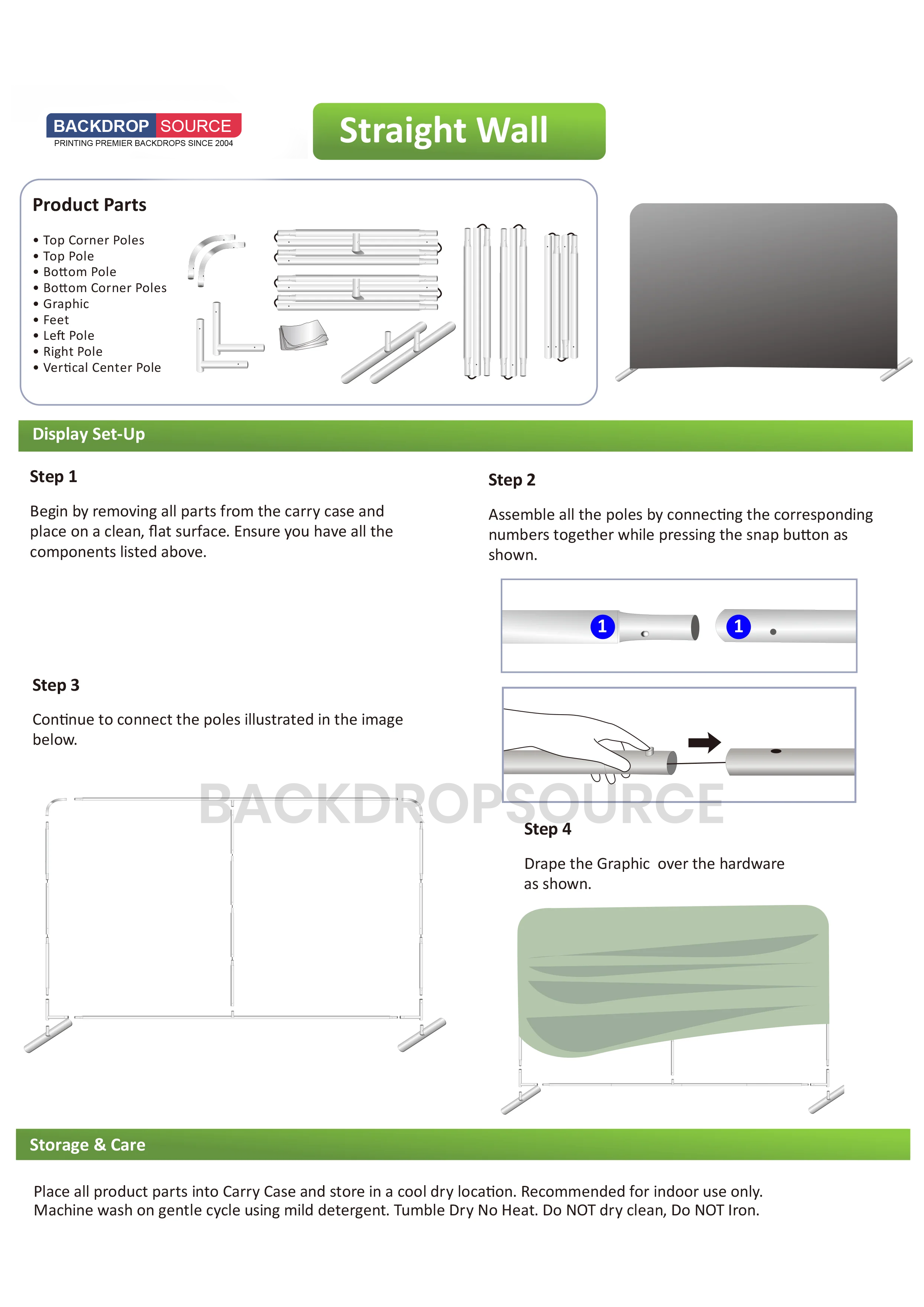 Straight Tension Fabric Media Wall Backdrop for All Events