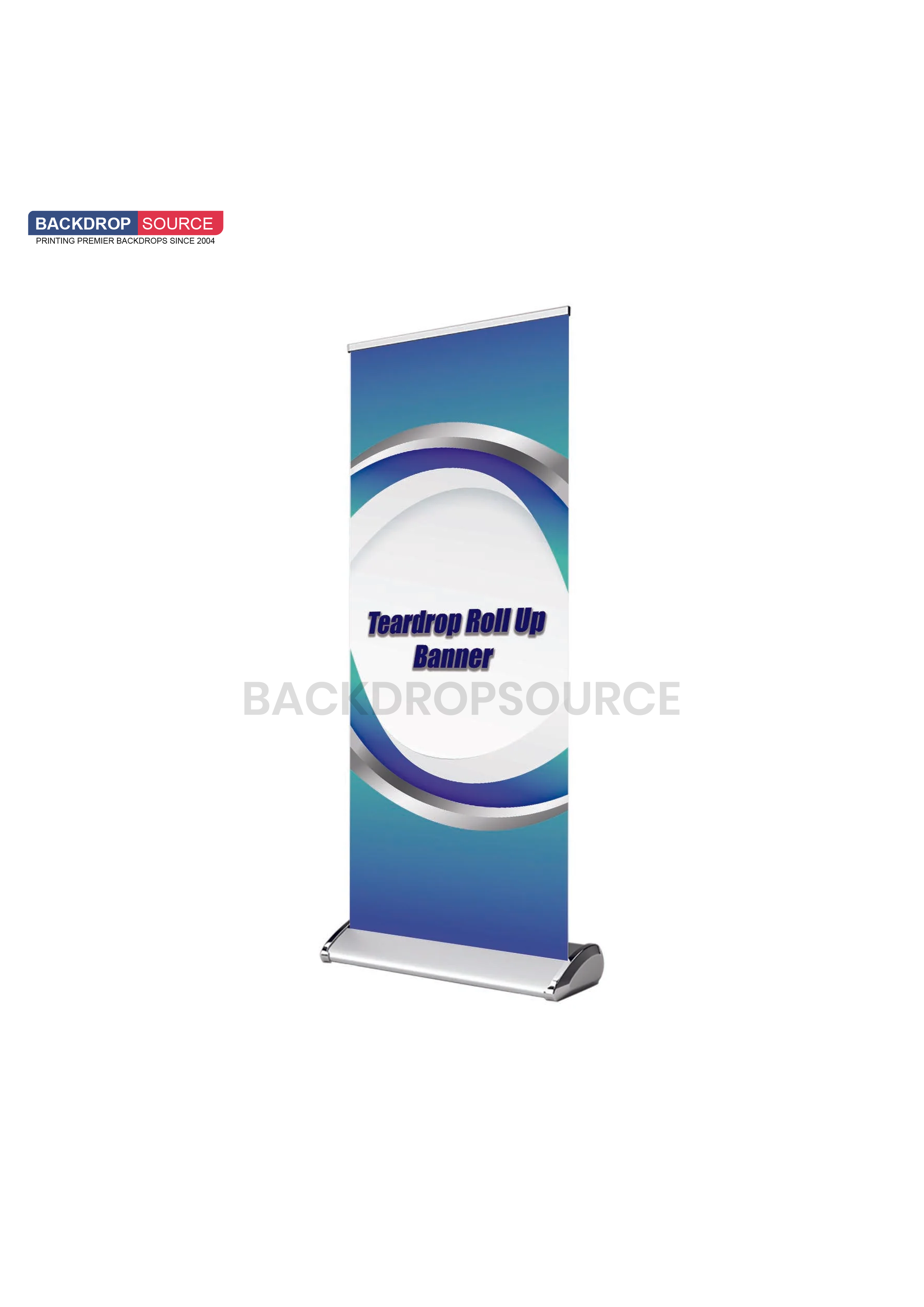 Teardrop Roll Up Banner