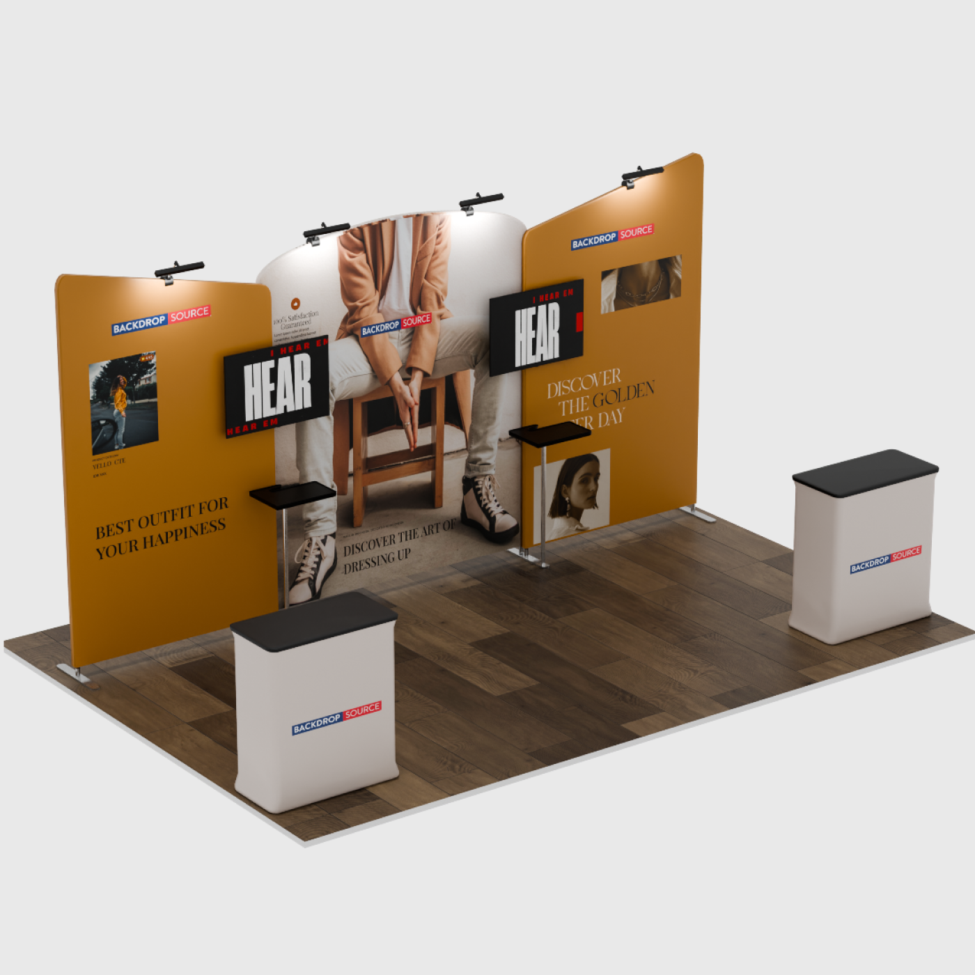 Portable Exhibit Display 6m - Model 8