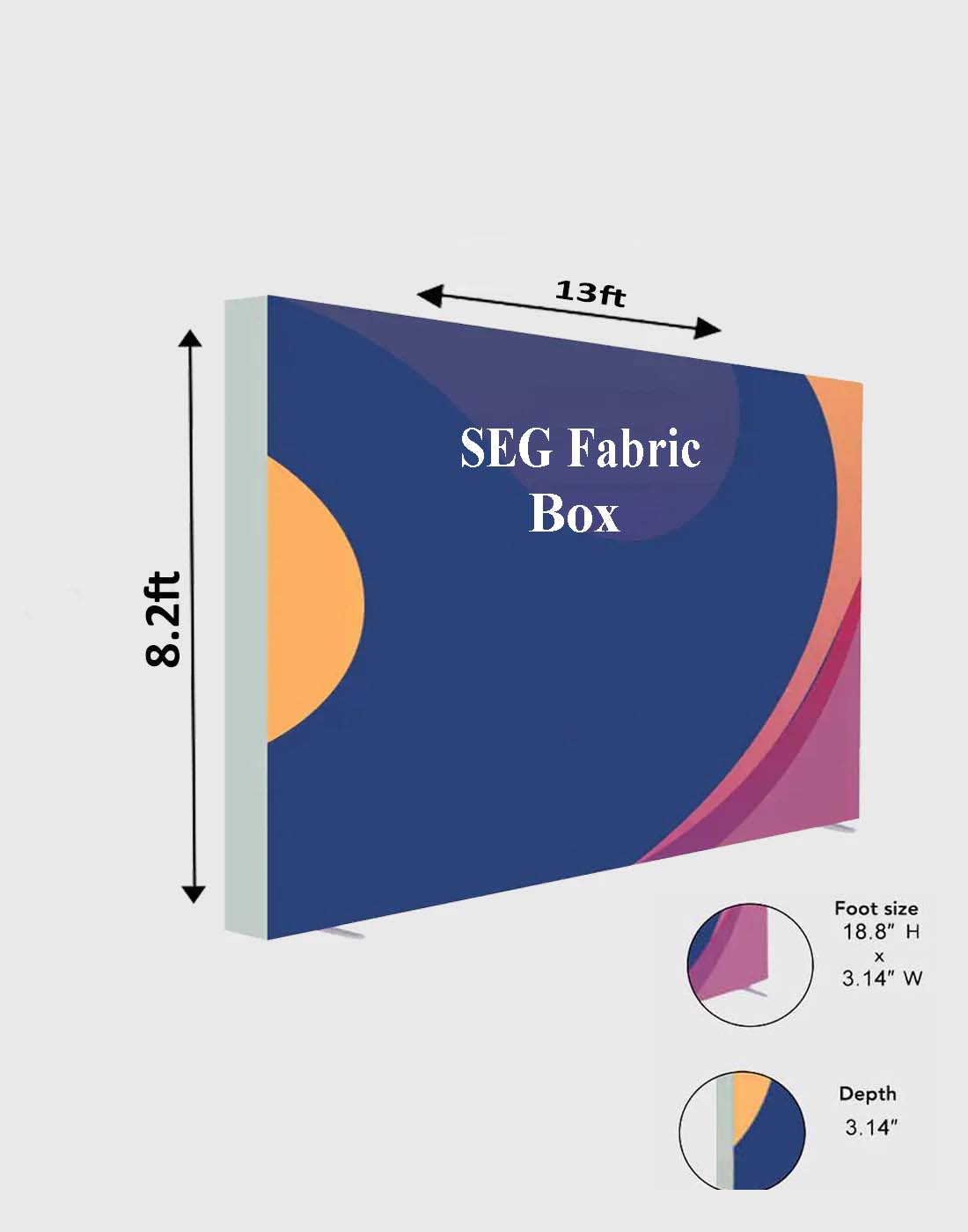 Over Size SEG Fabric Display - 4m H