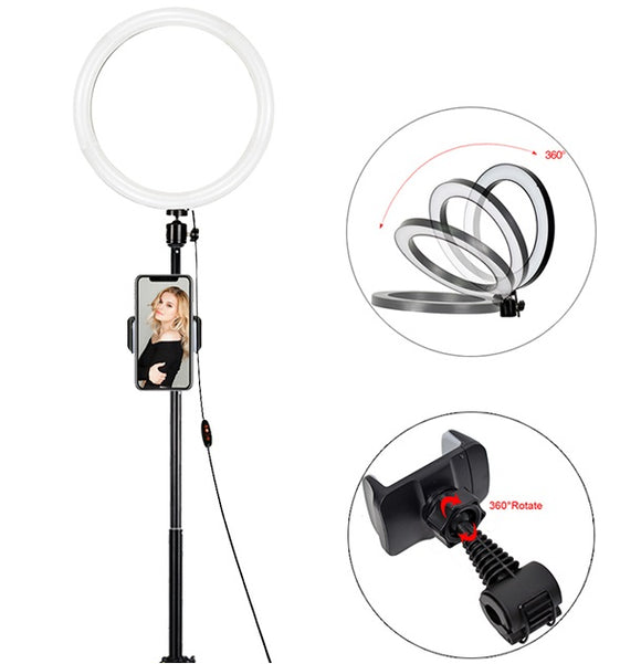 STUDIO PHOTOGRAPHY MAKEUP DIMMABLE 13 INCH (18W) LED CIRCLE RING LIGHT LAMP (FOR LIVE VIDEOS)